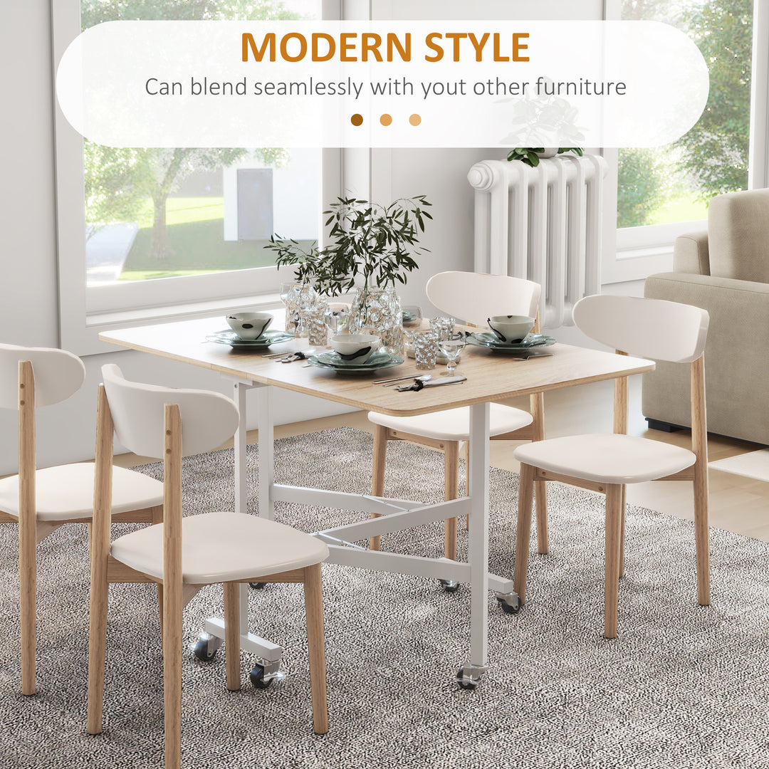 4-6 Person Drop Leaf Dining Table - Oak - view 4