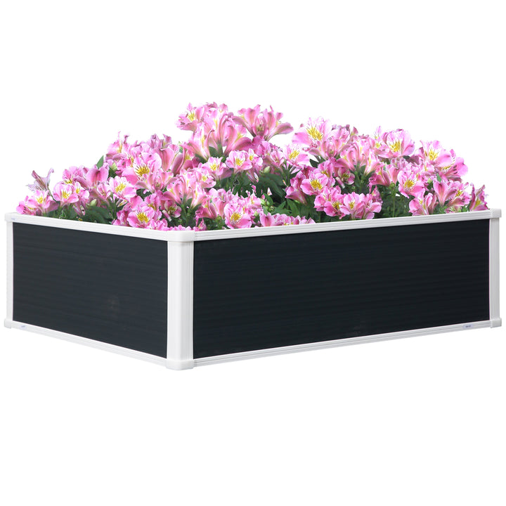 Outsunny Raised Planter Bed: Patio Vegetable & Floral Oasis, PP Construction | Aosom UK