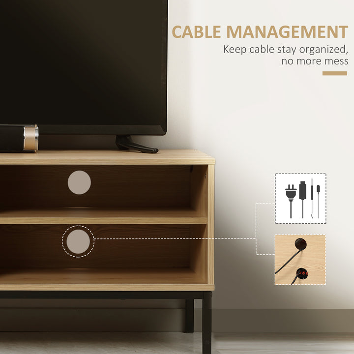 MCL 50" Screen TV Stand, with Sliding Door Storage - Wood-Effect