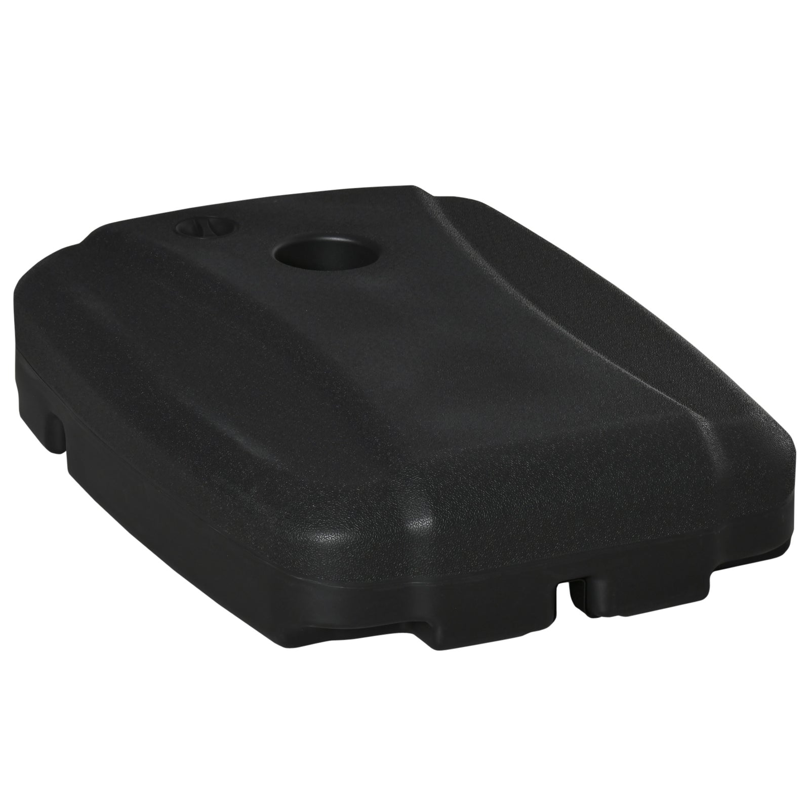 Parasol Base, Water and Sand Filled, Up to 100kg, Portable Umbrella Stand Weights for Cantilever Banana Parasol with Wheels, Black