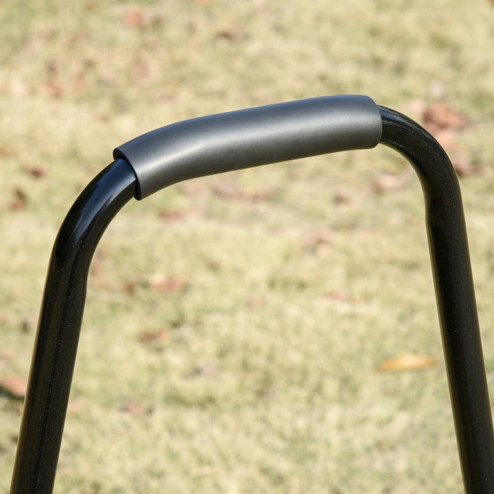 MCL 30 L Heavy Duty Water Or Sand Filled 30cm Garden Steel Lawn Roller Drum - Dark Green