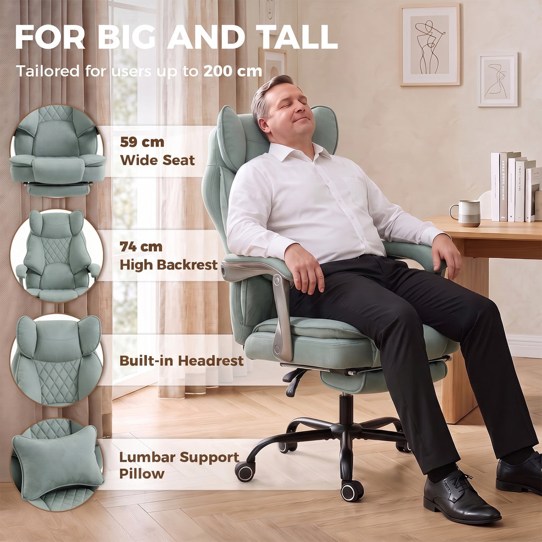 Executive Office Chair, Leathaire Big and Tall Office Chair 180 kg wit