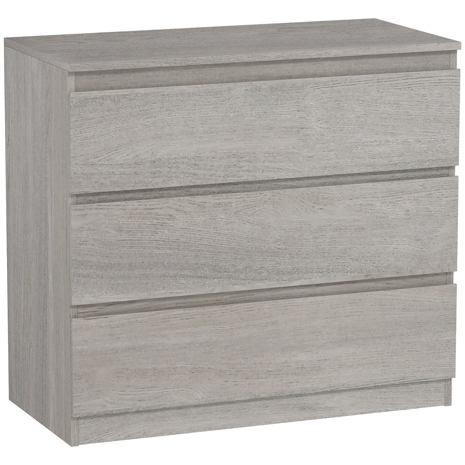 Chest of Three Drawers - Grey Wood Effect