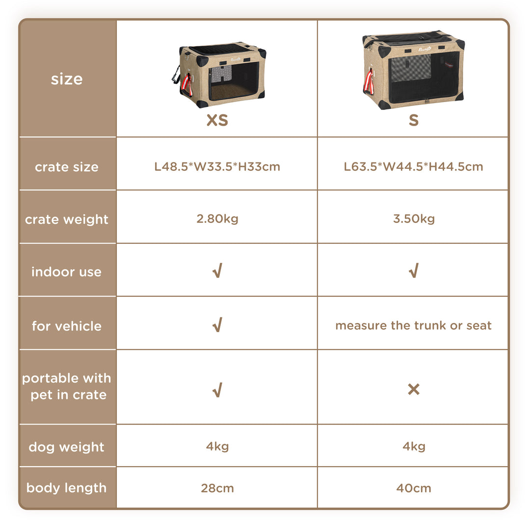 Foldable Pet Carrier, with Cushion, for Small Dogs and Cats