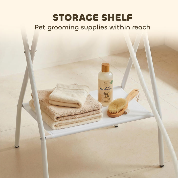 Dog Bath Tub, Portable Foldable Dog Bathtub with Stand, Drainage Hole,