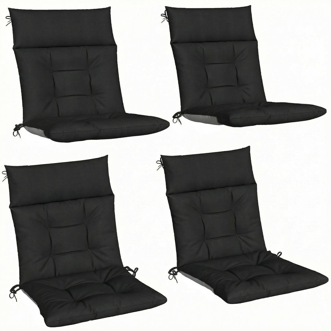 Patio Chair Cushions Set of 4, Waterproof Non-Slip Lounge Chair Cushio