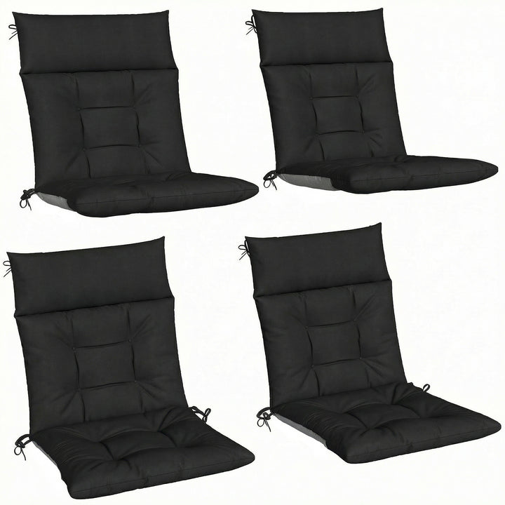Patio Chair Cushions Set of 4, Waterproof Non-Slip Lounge Chair Cushio