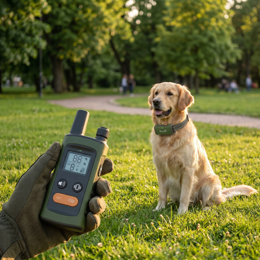 Dog Training Collar with 3200Ft Remote Range, Anti Barking Device with