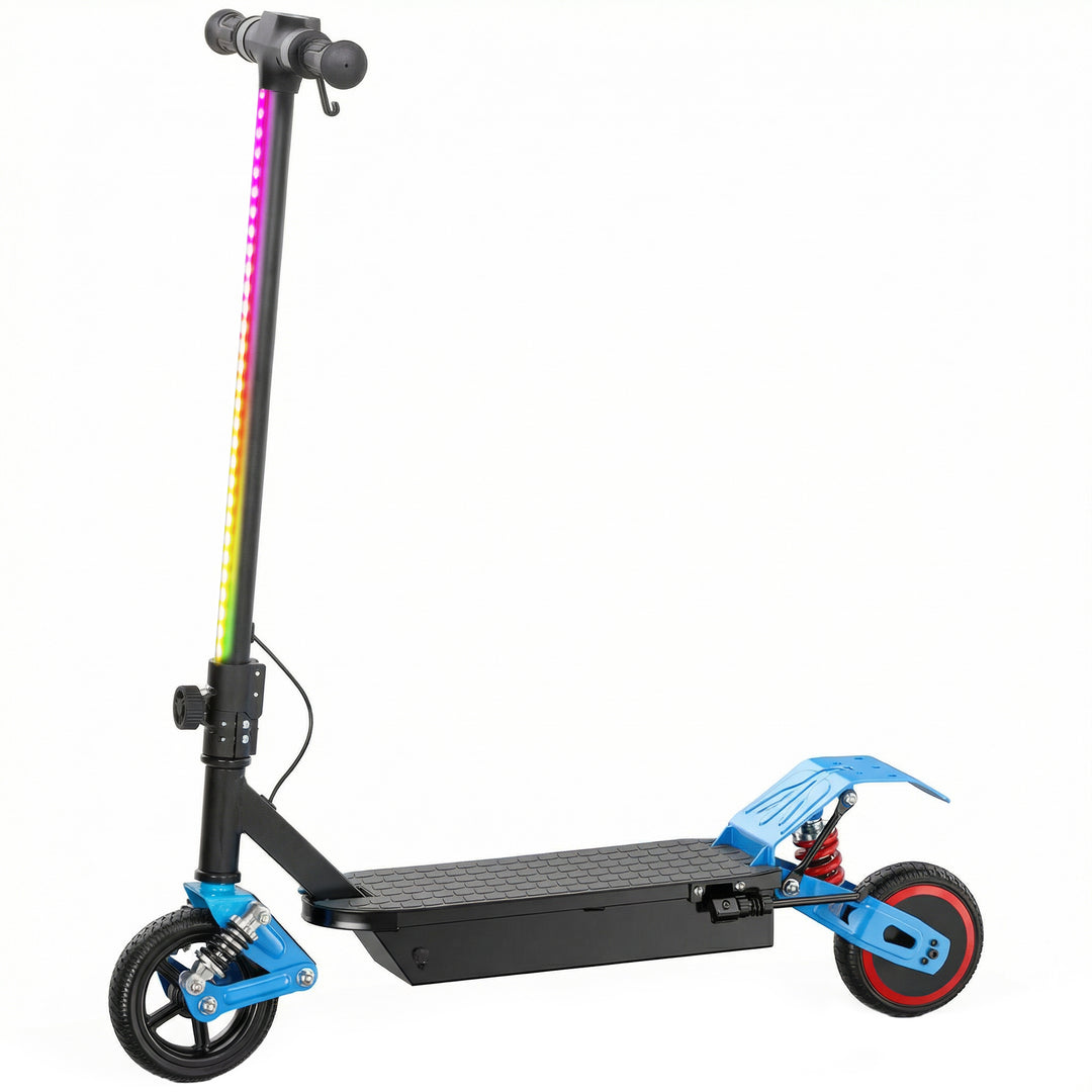 Foldable Kids Electric Scooter with LCD Display, Dual Shock Absorption