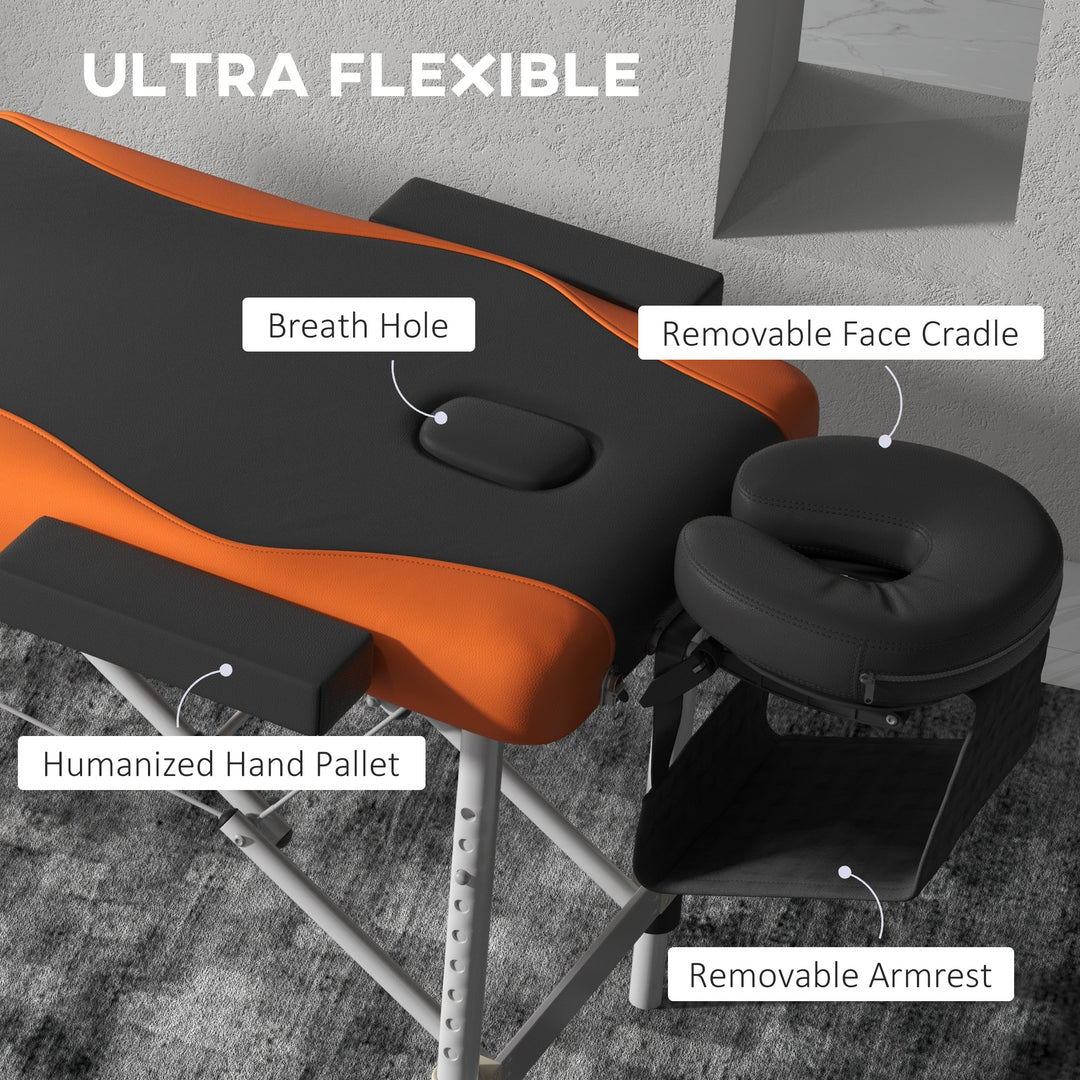 Foldable Massage Bed Portable Table, 3-Section Aluminium Foldable Beau