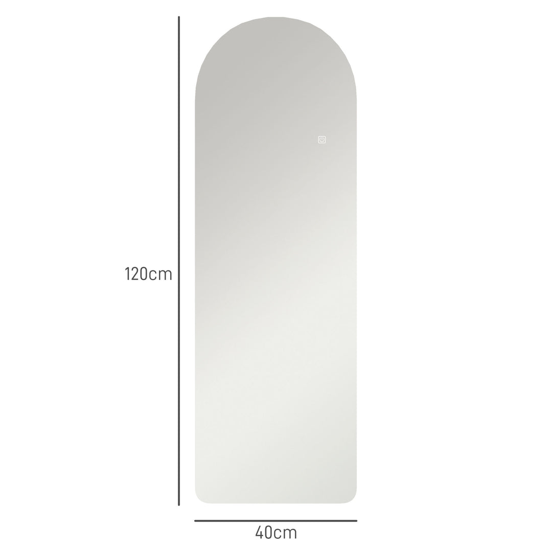 120 x 40cm Arch Mirror, with LED Lights