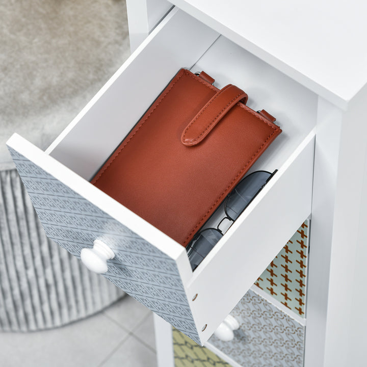 MCL Chest of Drawers, 4 Drawer Dresser, Storage Organizer Toilet Tissue Cabinet for Bedroom, Bathroom