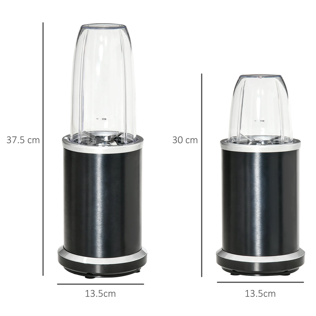 HOMCOM Blender Smoothie Maker, 1000W Countertop Blender with 0.7L and 0.35L BPA