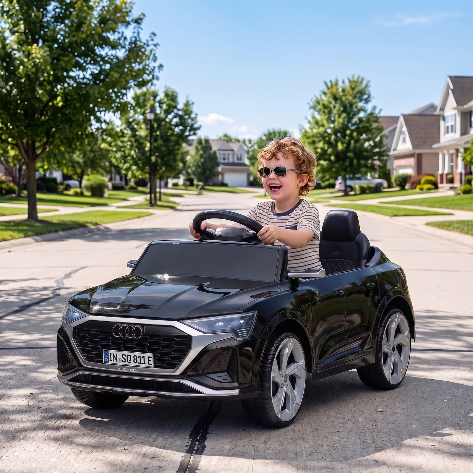 Audi Q8 etron Sportback Licensed Ride on Car with Remote Control, Four