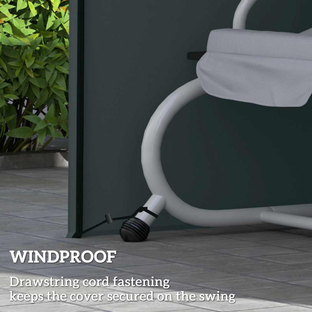 220 x 125cm Three-Seater Swing Chair Protective Cover - Grey