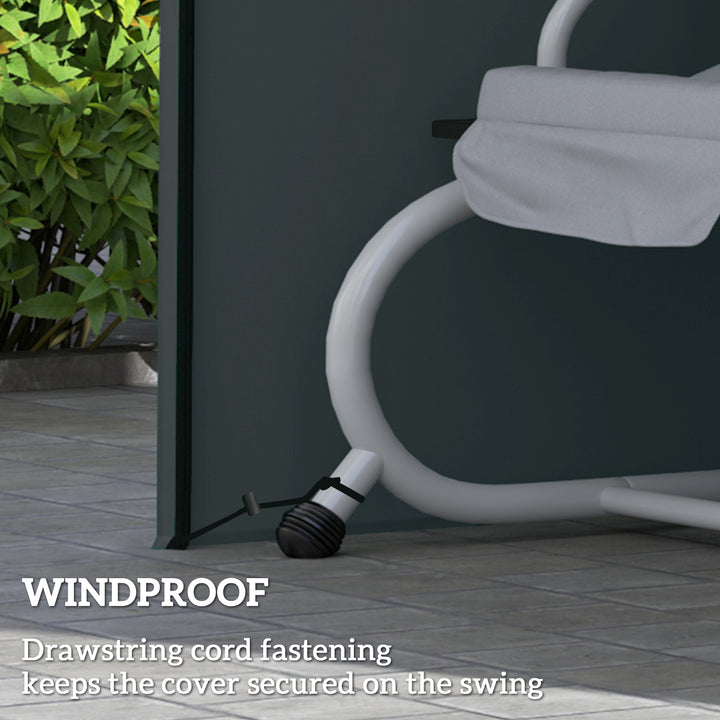 220 x 125cm Three-Seater Swing Chair Protective Cover - Grey