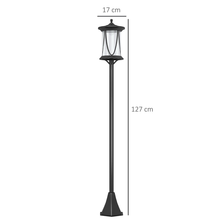 Solar Lamp Post Light, 1.3 M LED Outdoor Street Light, Waterproof IP44 for Patio, Garden, Pathway, Cool White
