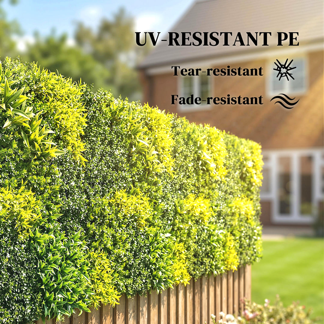 Artificial Plant Wall Panel, 100x100 cm Artificial Grass Backdrop Wall
