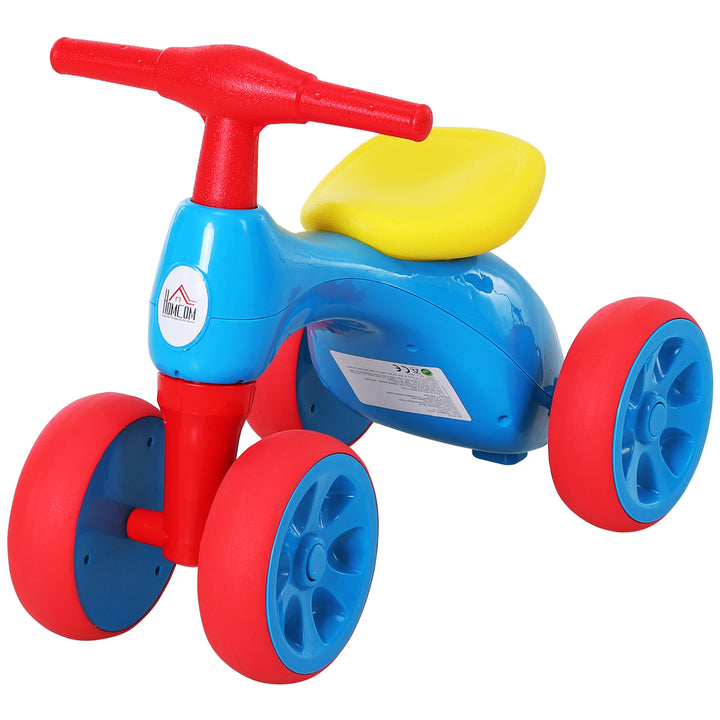 HOMCOM Toddler Balance Ride-On, Training Walker with Rubber Wheels, Safe and Fun, Blue | Aosom UK