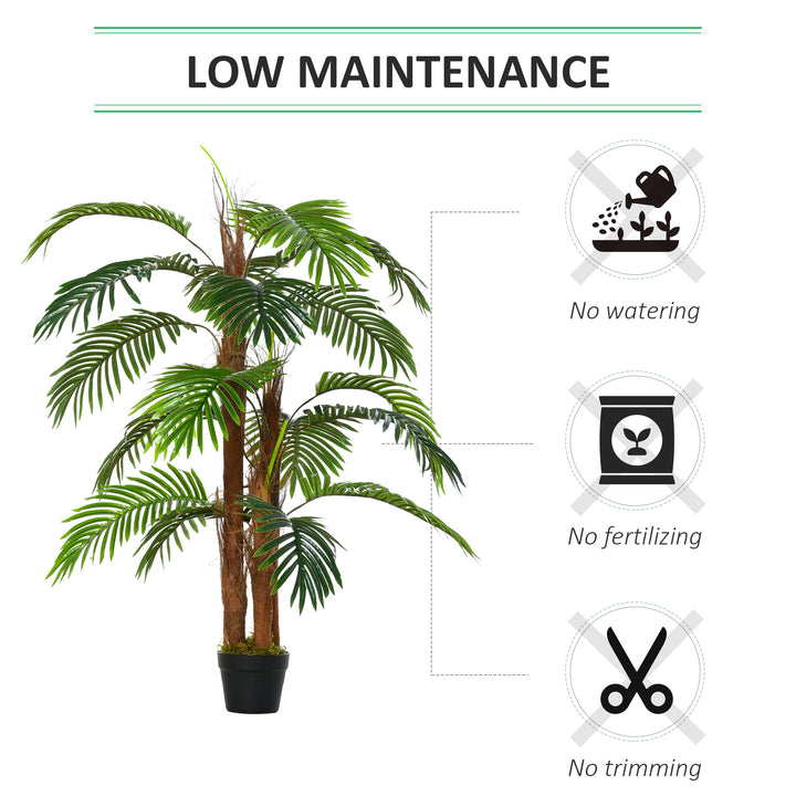Artificial Plant Bamboo Artificial Tree Height 120 cm with Pot for Home Indoor Decor