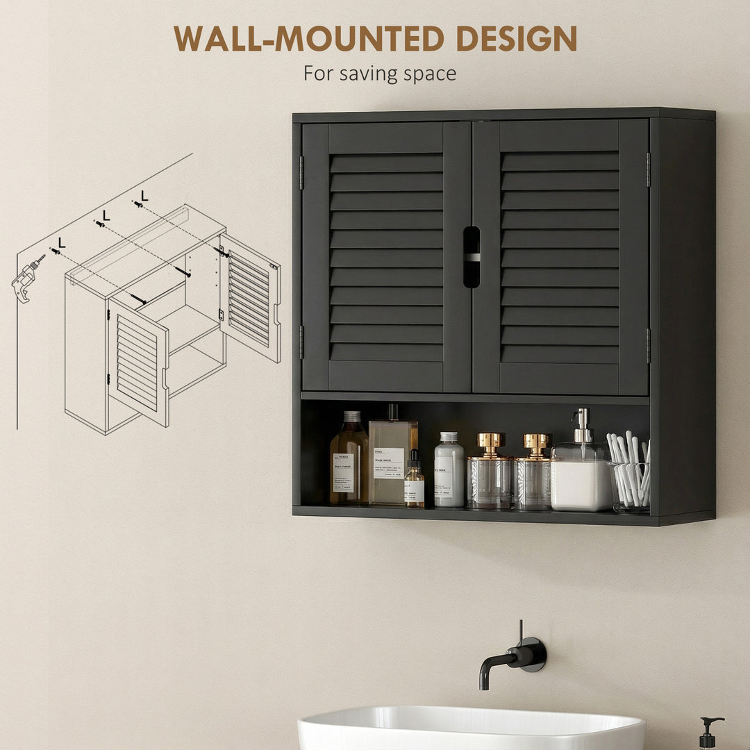 Bathroom Cabinet, Wall Mounted Storage Cabinet with Adjustable Shelves