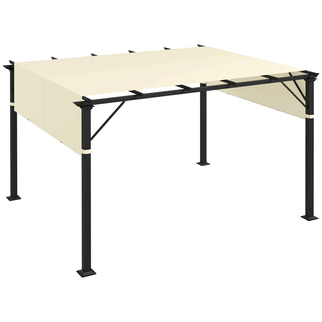2 Pcs UV Protection Pergola Replacement Canopy, Pergola Shade Cover, Easy to Install, for 3 x 3(m) Pergola, Cream White