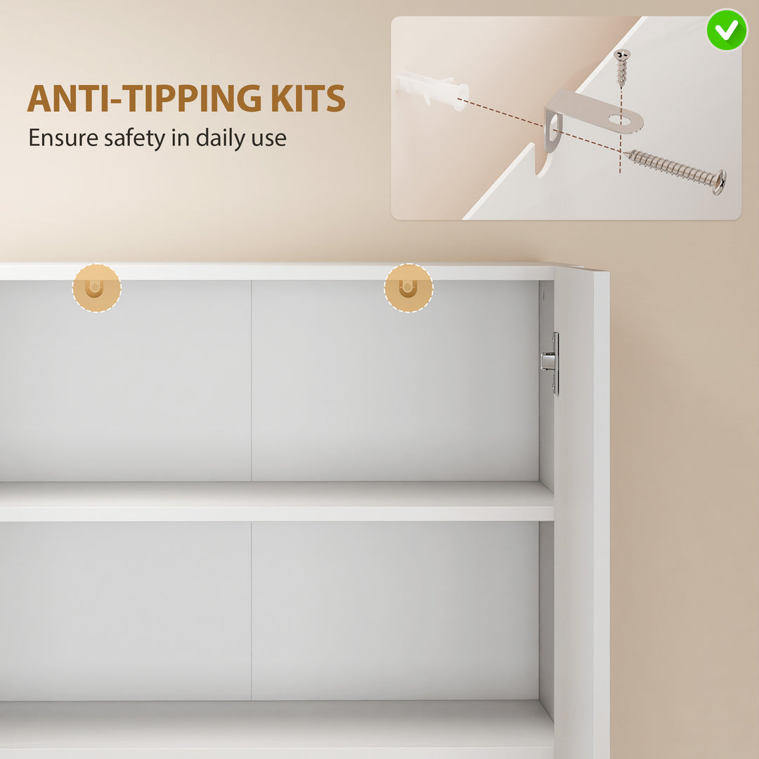180 cm Tall Kitchen Cupboard, Pantry Storage Cabinet with Soft Close D