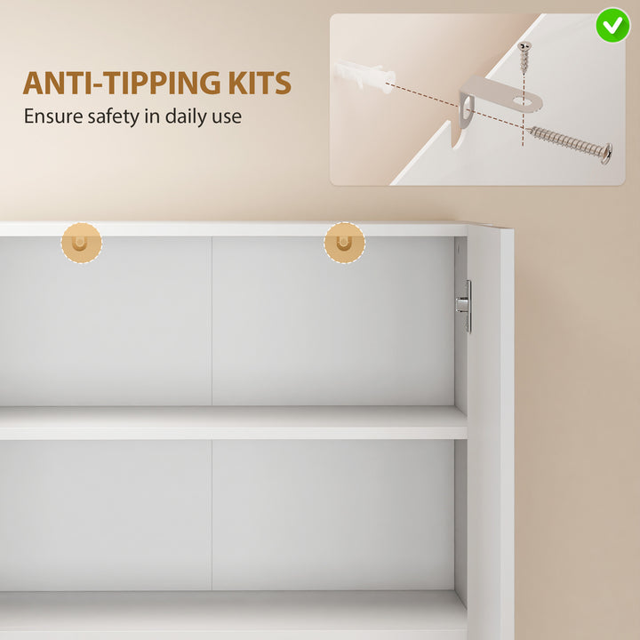 180 cm Tall Kitchen Cupboard, Pantry Storage Cabinet with Soft Close D