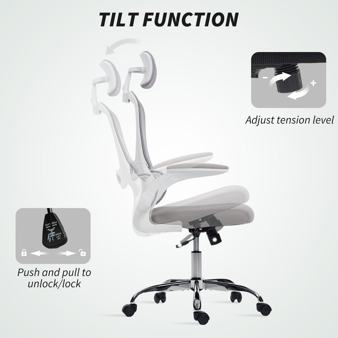 MCL Mesh Back Office Chair, with Lumbar Support - Grey