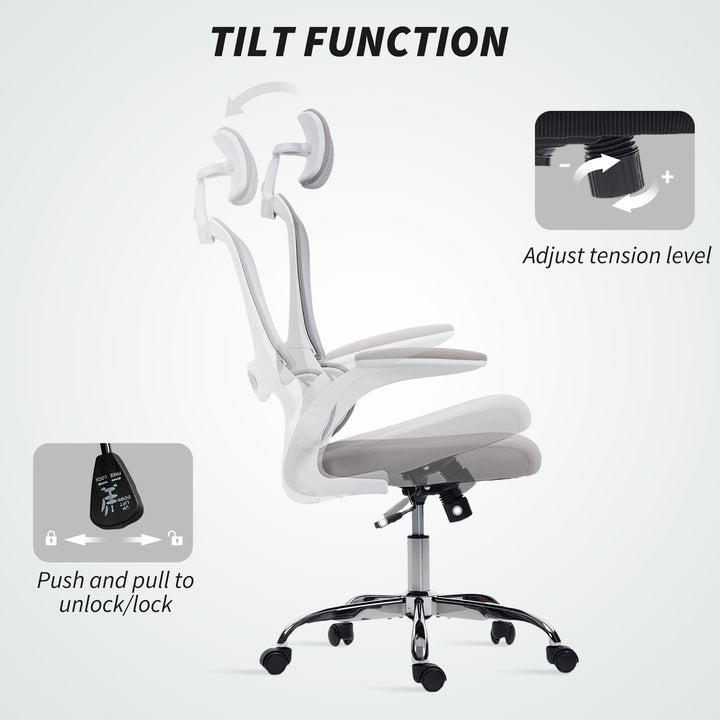 MCL Mesh Back Office Chair, with Lumbar Support - Grey