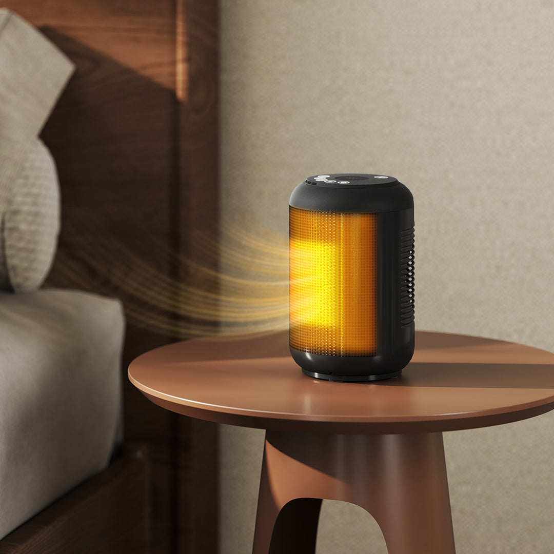 HOMCOM 1500W Ceramic Electric Heater with Fan, Timer, Oscillation - Black