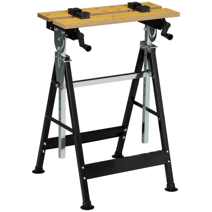 Portable Folding Workbench with Adjustable Height &amp; Angle, Work Bench