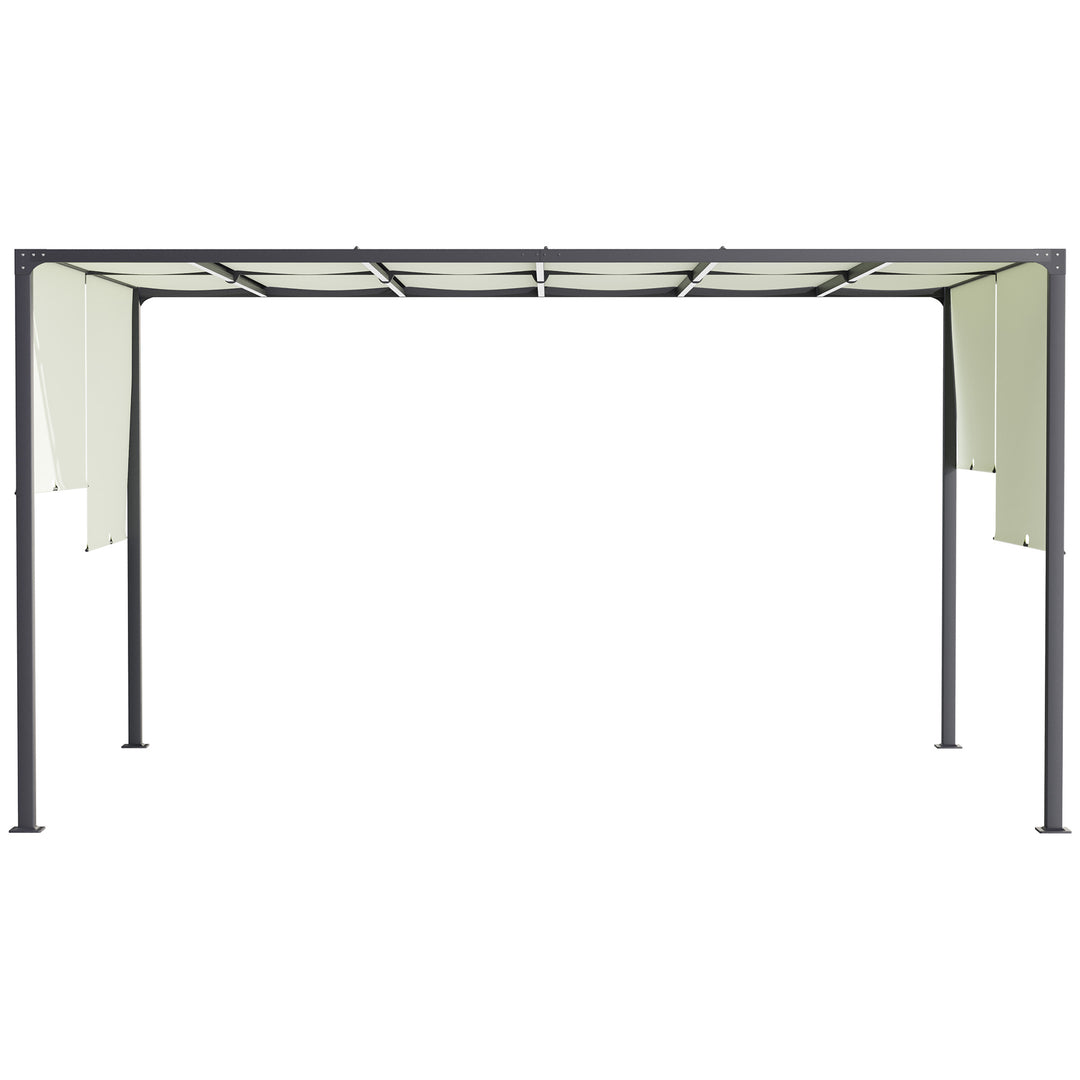3 x 4m Outdoor Garden Pergola - Cream White