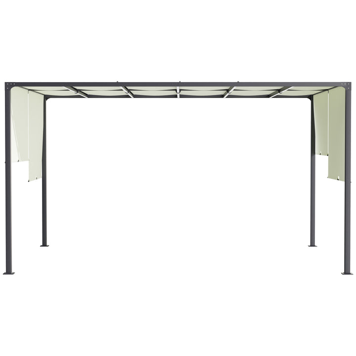 3 x 4m Outdoor Garden Pergola - Cream White