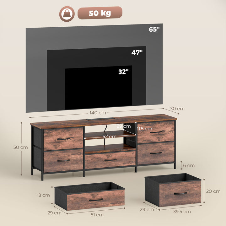 Multi-Storage Industrial TV Stand