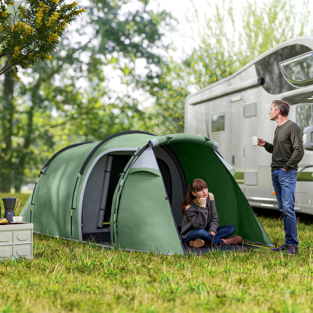 MCL Three-Man, Two-Room Tent - Green