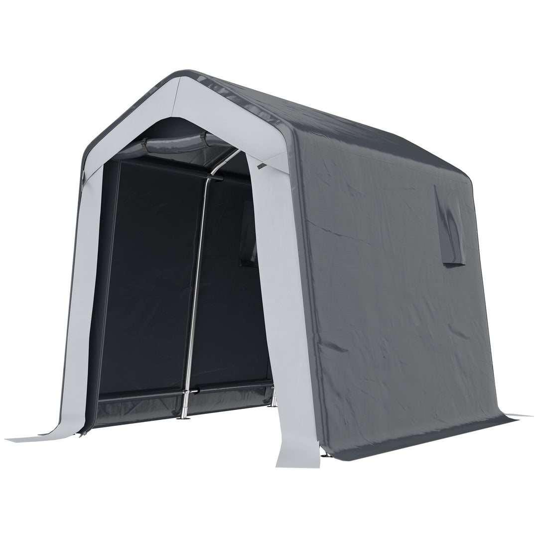 1.8 x 2.4m Garden Storage Shed Tent, Waterproof Portable Shed Shelter 