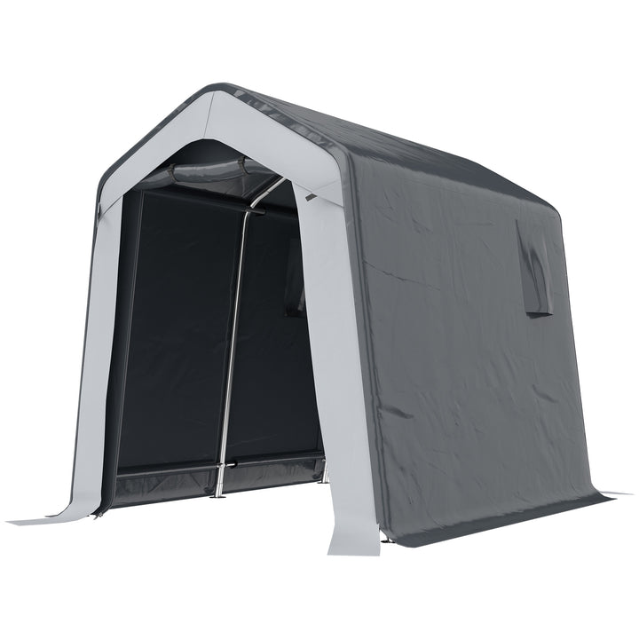 1.8 x 2.4m Garden Storage Shed Tent, Waterproof Portable Shed Shelter 