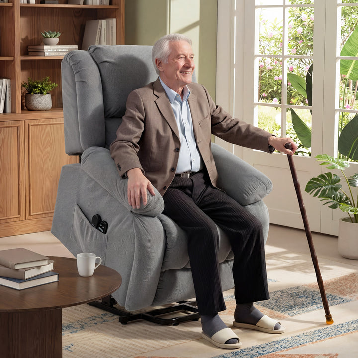Recliner Armchair Lift Chair, Electric Recliner Chair with Vibration M