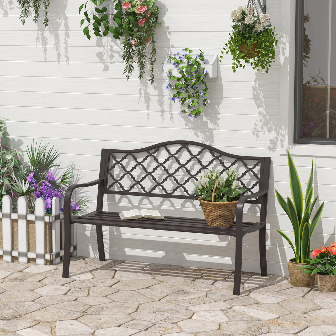 MCL Antique Style Outdoor Cast Iron Front Porch Bench Path Chair Seat Outdoor