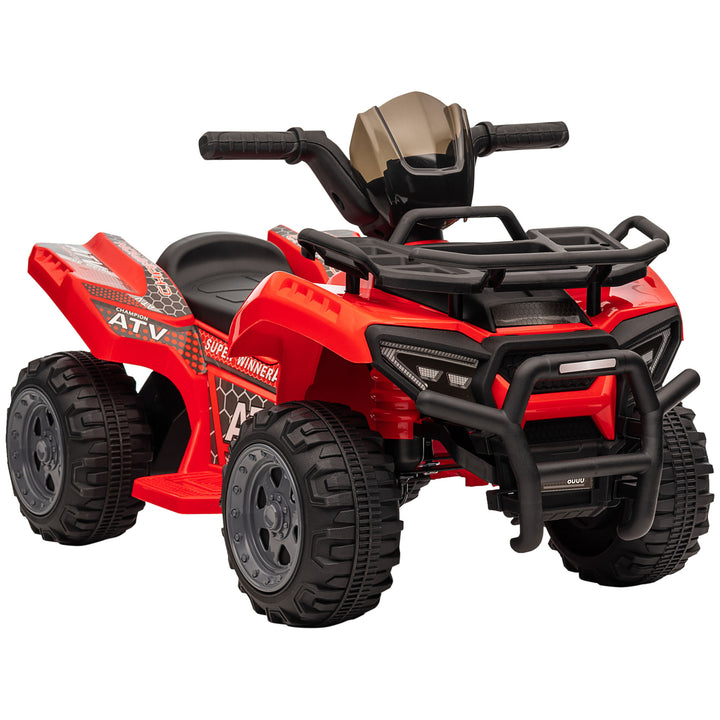 MCL 6V Kids Electric Ride on Car Toddlers Quad Bike All Terrain Vehicle Toy With Music for 18-36 months Red