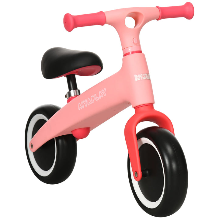 AIYAPLAY Toddler Balance Bike, Adjustable Seat Height, Lightweight Frame for Easy Control, Ideal for 1.5 - 3 Years Old, Pink | Aosom UK