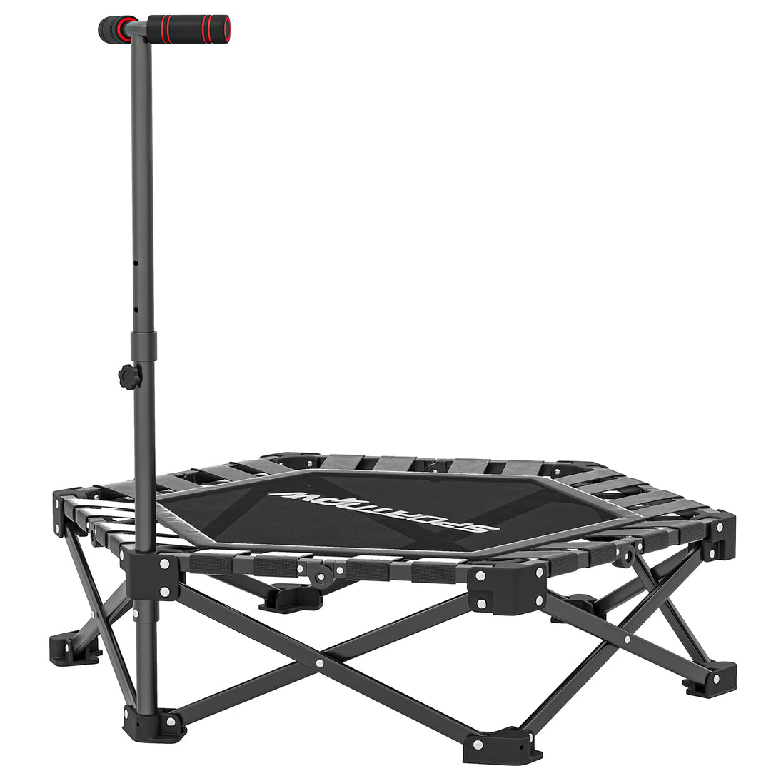 42" Foldable Mini Trampoline, One-Step Fold &amp; Open, Rebounder Trampoli