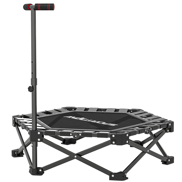 42" Foldable Mini Trampoline, One-Step Fold &amp; Open, Rebounder Trampoli