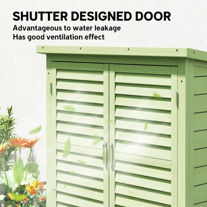 Garden Shed Wooden Garden Storage Shed 2 Door Unit Solid Fir Wood Gara