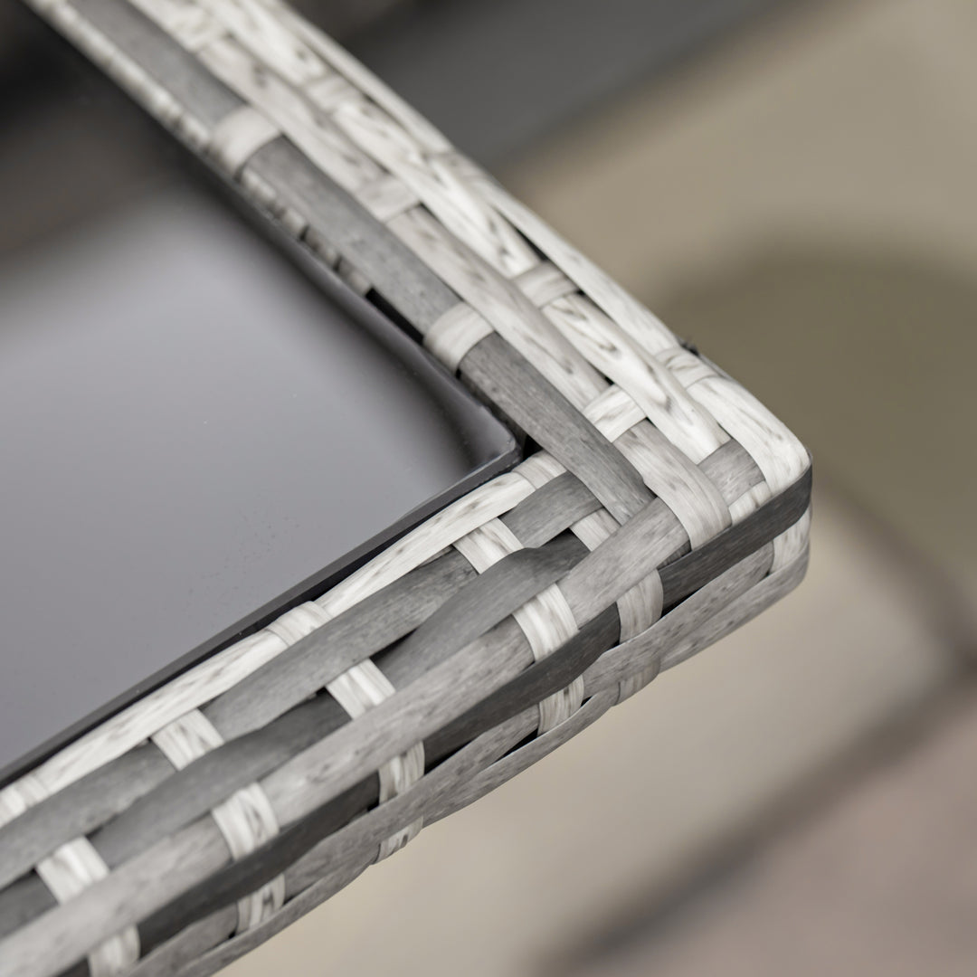 MCL 8-Seater Rattan Furniture Set Wicker Weave Patio Dining Table Seat