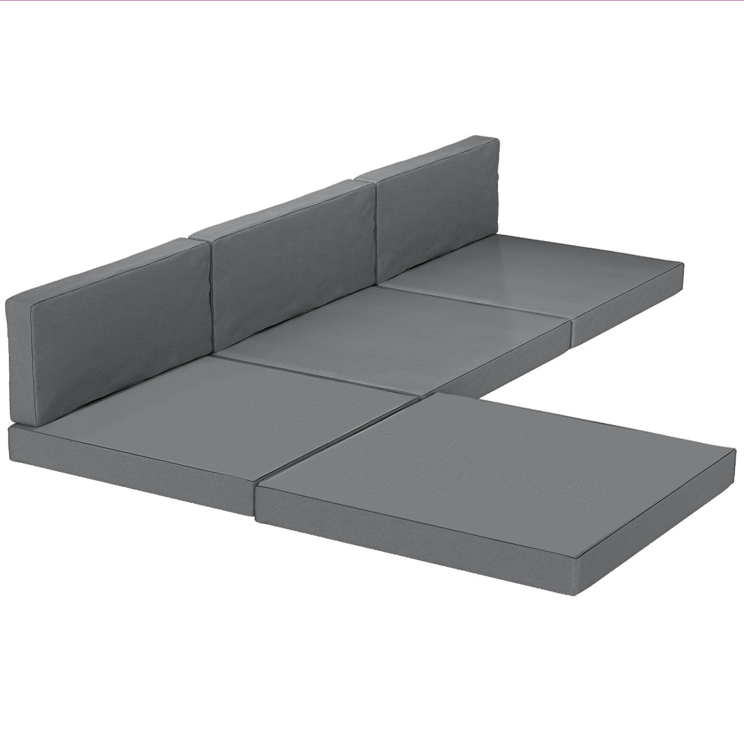 7-Piece Patio Furniture Cushions, Outdoor Loveseat Cushion with Remova
