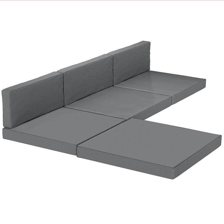 7-Piece Patio Furniture Cushions, Outdoor Loveseat Cushion with Remova