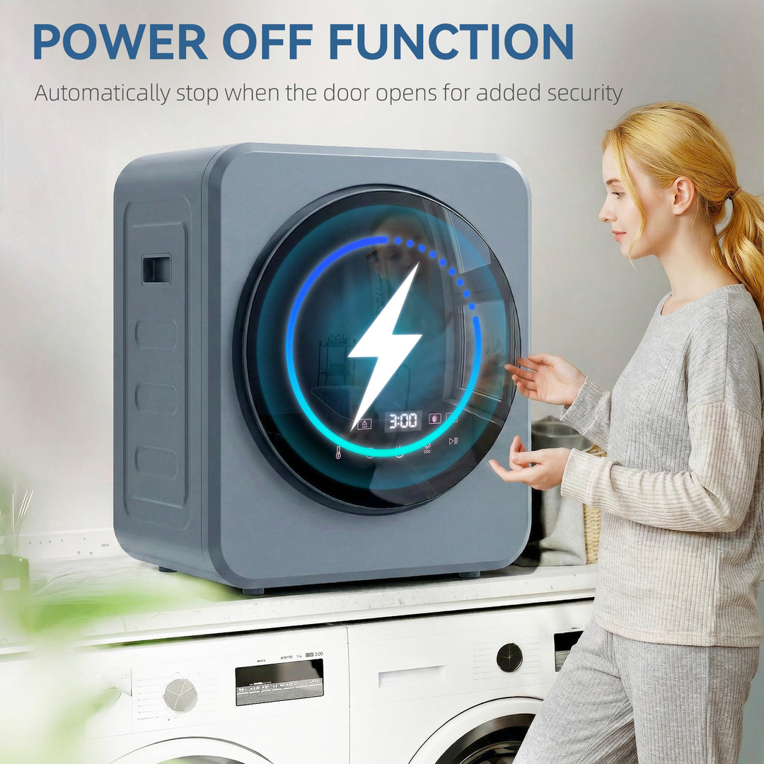Vented Tumble Dryer, 4 kg Front Tumble Dryer with Stainless Steel Tub,