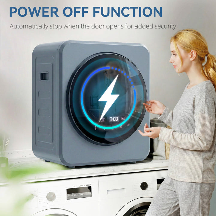 Vented Tumble Dryer, 4 kg Front Tumble Dryer with Stainless Steel Tub,